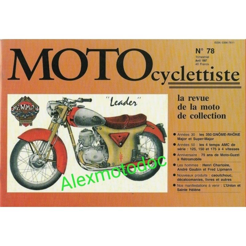 Motocyclettiste n° 78